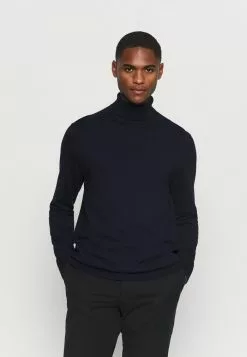 Selected Homme SLHBERG ROLL NECK - Pullover - Navy Blazer