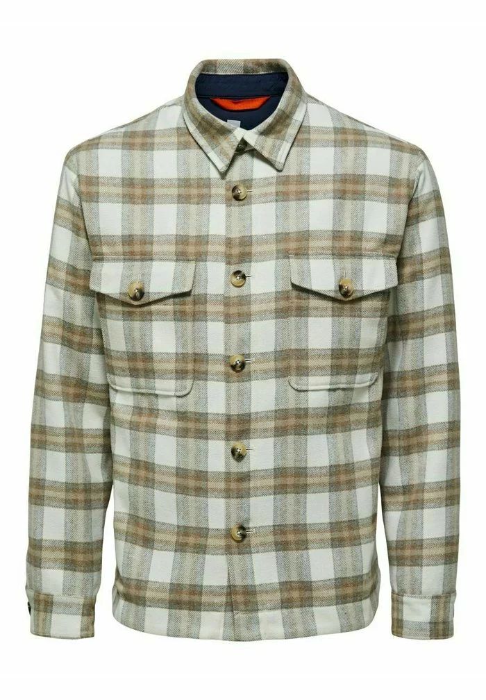 Selected Homme Veste Légère - Egret 6 Selected Homme Veste Légère - Egret – Image 6