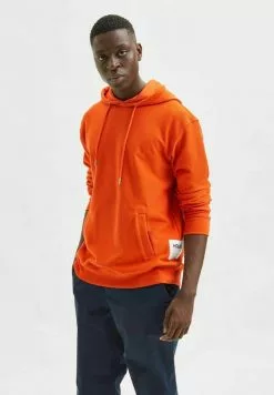 Selected Homme SLHRELAXCORK - Sweat à Capuche - Pureed Pumpkin