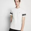 Selected Homme SLHREGPATO O NECK TEE - T-shirt Imprimé - White