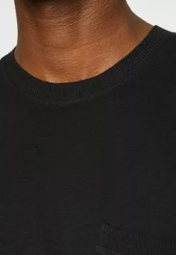 Selected Homme ROCKFORD TEE - T-shirt Basique - Black -Selected Homme Soldes Boutique 215628cff5714594aa40743dc530d3ff