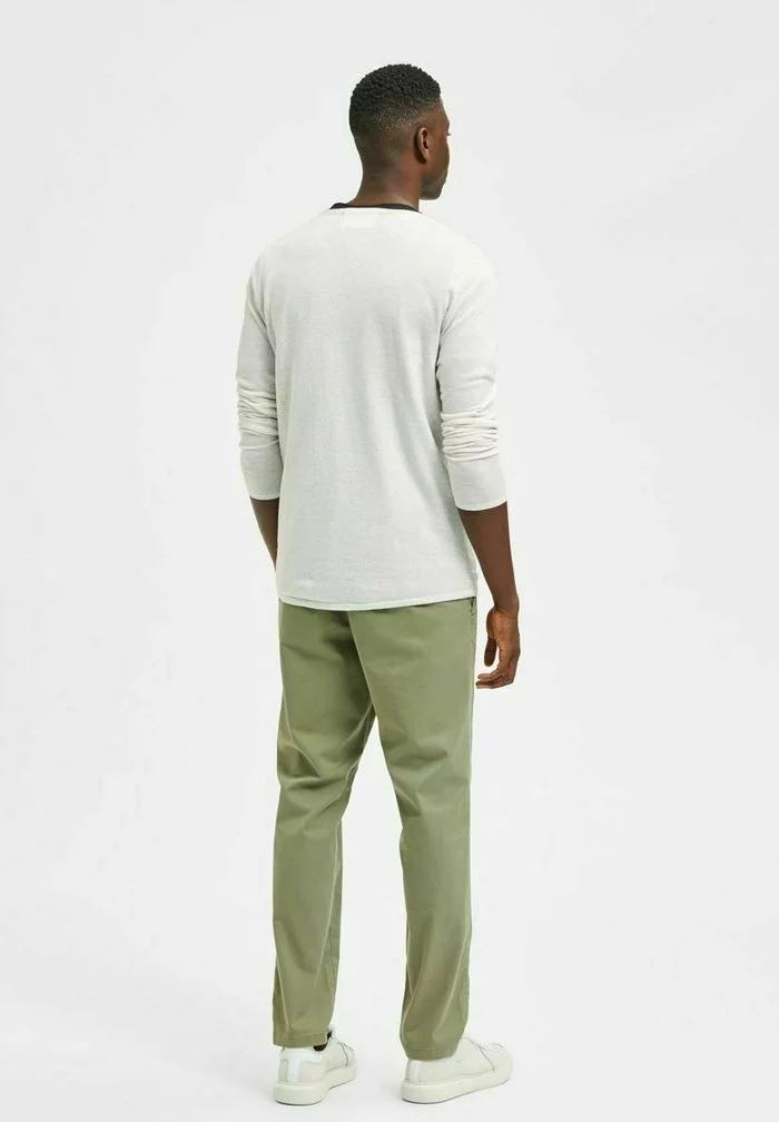 Selected Homme SLHROME LS CREW NECK G NOOS - Pullover - Snow White 3 Selected Homme SLHROME LS CREW NECK G NOOS - Pullover - Snow White – Image 3