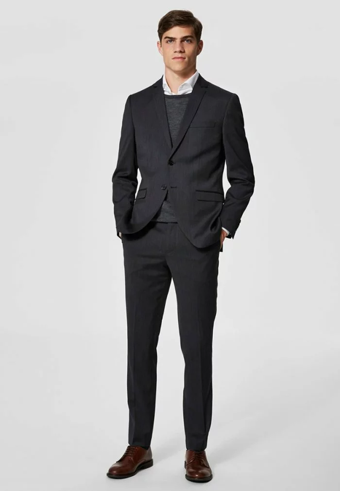 Selected Homme Pantalon De Costume - Grey 2 Selected Homme Pantalon De Costume - Grey â Image 2