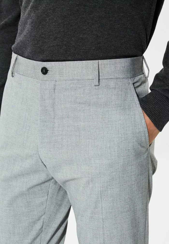 Selected Homme Pantalon De Costume - Light Grey Melange 4 Selected Homme Pantalon De Costume - Light Grey Melange – Image 4