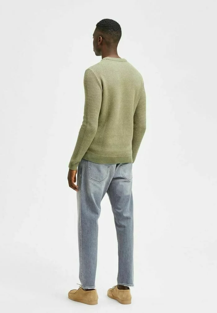 Selected Homme Pullover - Deep Lichen Green 6 Selected Homme Pullover - Deep Lichen Green – Image 6