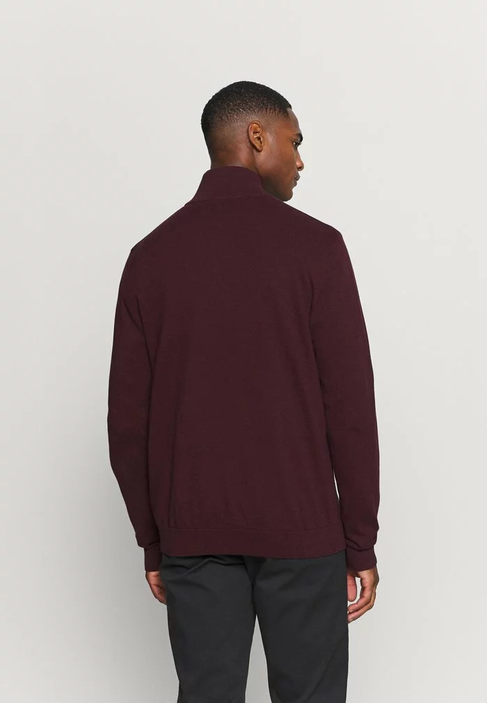 Selected Homme SLHBERG FULL ZIP CARDIGAN - Gilet - Winetasting Melange 3 Selected Homme SLHBERG FULL ZIP CARDIGAN - Gilet - Winetasting Melange – Image 3