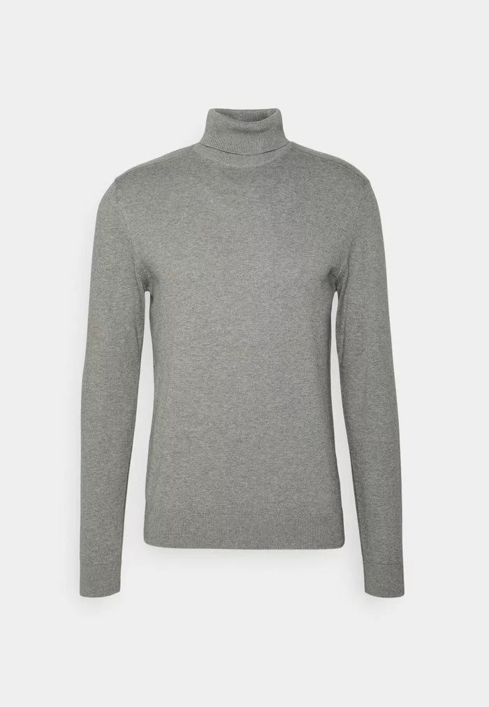 Selected Homme SLHBERG ROLL NECK - Pullover - Medium Grey Melange 5 Selected Homme SLHBERG ROLL NECK - Pullover - Medium Grey Melange – Image 5