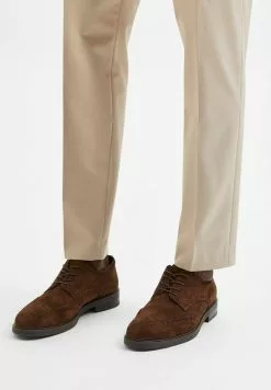 Selected Homme WILDLEDER - Derbies - Chocolate Brown
