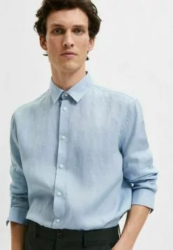 Selected Homme Chemise - Blue Fog -Selected Homme Soldes Boutique 266253930d4a4e5c8ff8a5d340b70c01