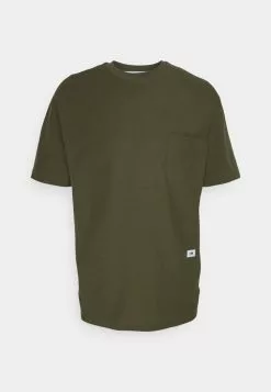 Selected Homme SLHRELAXALBION O NECK TEE - T-shirt Basique - Olive Night -Selected Homme Soldes Boutique 26716bcb97a840e7aae8267ff90ebcdd
