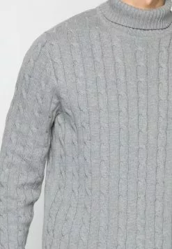 Selected Homme SLHRYAN STRUCTURE ROLL NECK - Pullover - Medium Grey Melange 9 Selected Homme SLHRYAN STRUCTURE ROLL NECK - Pullover - Medium Grey Melange -Selected Homme Soldes Boutique 26dfdd74b84249f3a7cee6cd7d633892