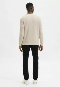 Selected Homme STRUKTURIERT - Pullover - Egret -Selected Homme Soldes Boutique 28fa14ec03de4cf3aeada413ea706ade