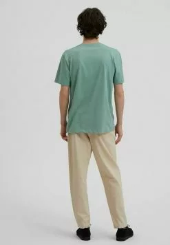 Selected Homme T-shirt Imprimé - Granite Green -Selected Homme Soldes Boutique 2a5f00e4d39a4e5da14966784d172d50