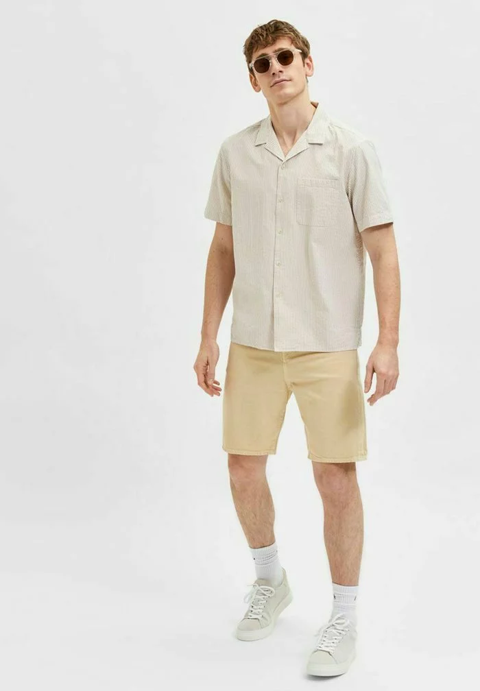 Selected Homme Short En Jean - Sand 4 Selected Homme Short En Jean - Sand – Image 4