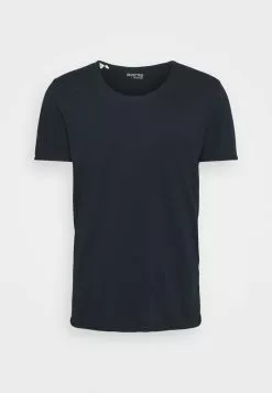 Selected Homme SLHWYATT O NECK TEE - T-shirt Basique - Navy Blazer -Selected Homme Soldes Boutique 2a8fd569238049879a5fa95d9a207a90