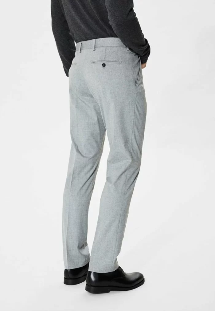 Selected Homme Pantalon De Costume - Light Grey Melange 3 Selected Homme Pantalon De Costume - Light Grey Melange – Image 3