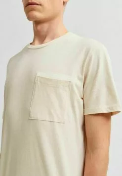 Selected Homme T-shirt Basique - Light Sand Melange -Selected Homme Soldes Boutique 2cbfa682e8ad48d4955d944eb80db695