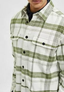 Selected Homme KARIERTES - Chemise - Olivine -Selected Homme Soldes Boutique 2d42f1384640446c99bc9d746addc324