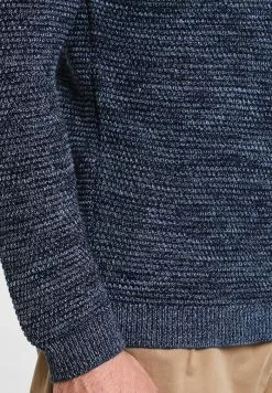 Selected Homme SHXNEWVINCEBUBBLE CREW NECK - Pullover - Dark Sapphire/twisted Blue Mirag -Selected Homme Soldes Boutique 2d9cdcf4840244579b4009c59a5dd042