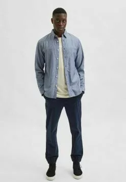 Selected Homme SLHSLIMPUMP SHIRT STRIPES - Chemise Classique - Dark Blue -Selected Homme Soldes Boutique 2e13dc6f6a1d45bc9f3449c69ff208ea