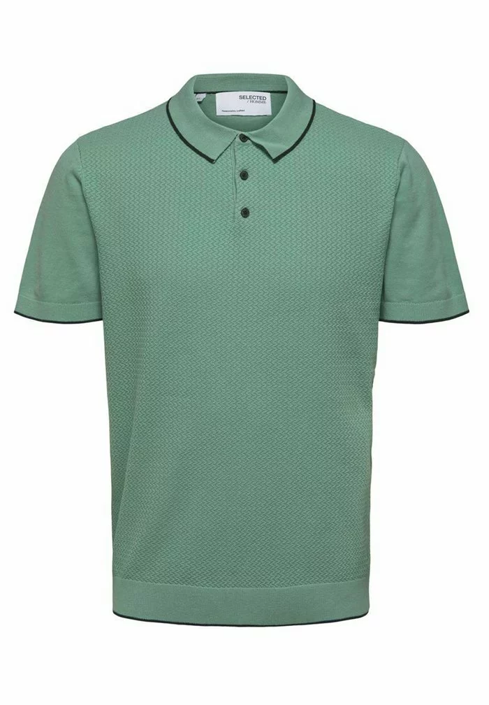 Selected Homme Polo - Granite Green 6 Selected Homme Polo - Granite Green â Image 6