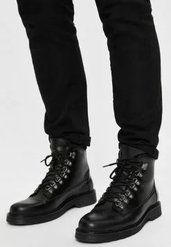 Selected Homme Bottines à Lacets - Black