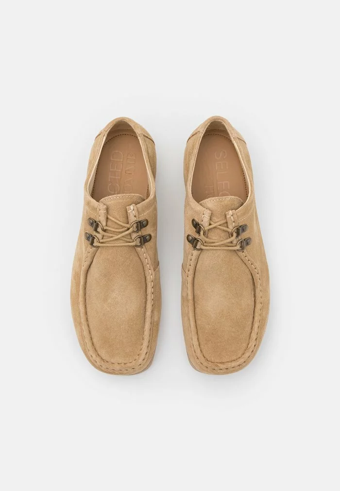 Selected Homme SLHCHRISTOPHER WALLABEE - Chaussures à Lacets - Sand 4 Selected Homme SLHCHRISTOPHER WALLABEE - Chaussures à Lacets - Sand – Image 4