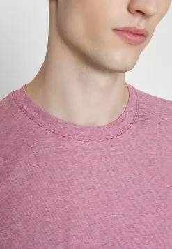 Selected Homme SLHNORMAN MINI STRIPE TEE - T-shirt Basique - Biking Red/bright White -Selected Homme Soldes Boutique 3118f5a4b0934bb8838716c2cc5a036e