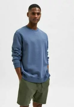 Selected Homme RUNDHALS - Pullover - Bering Sea