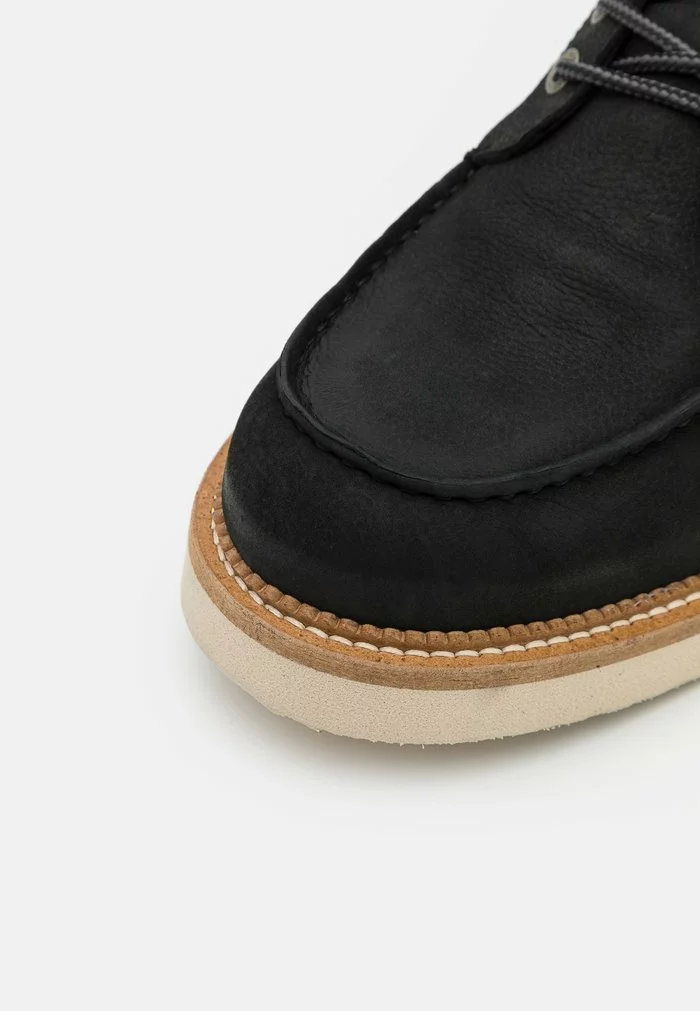 Selected Homme SLHTEO NEW MOC-TOE BOOT - Bottines à Lacets - Black 6 Selected Homme SLHTEO NEW MOC-TOE BOOT - Bottines à Lacets - Black – Image 6