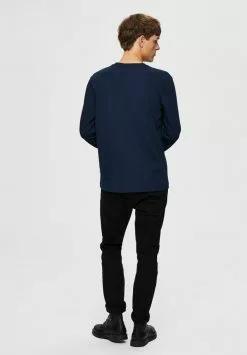Selected Homme T-shirt à Manches Longues - Navy Blazer -Selected Homme Soldes Boutique 32b93395141b47f5986b1120be5d4871