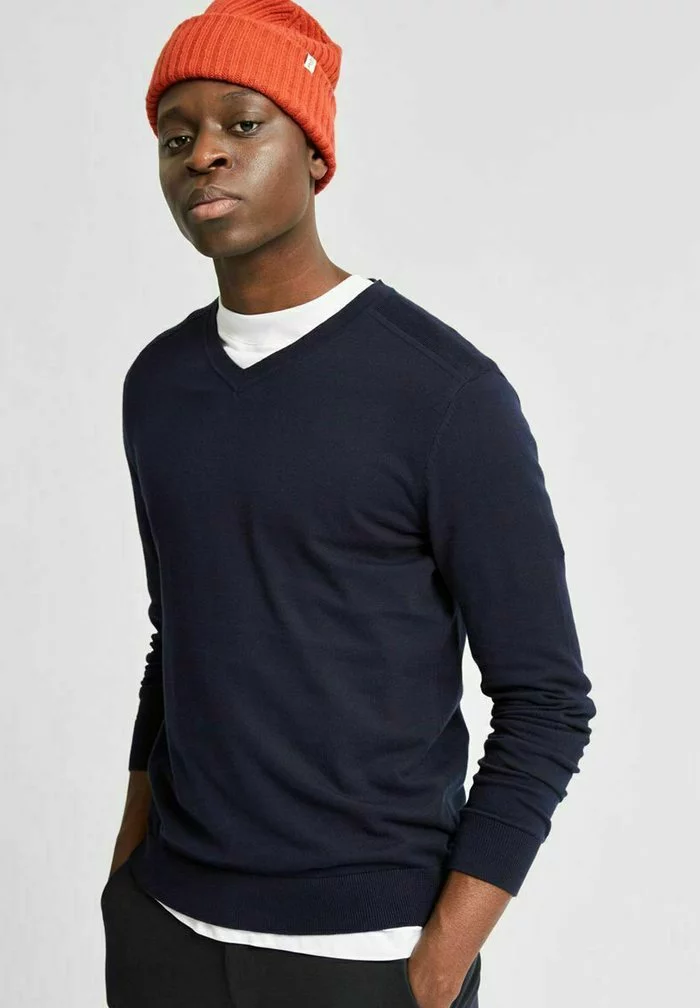 Selected Homme Pullover - Navy Blazer 4 Selected Homme Pullover - Navy Blazer – Image 4