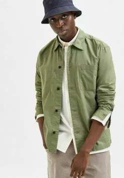 Selected Homme Chemise - Olivine -Selected Homme Soldes Boutique 33f85a2013b64940b1581a1b0168a531