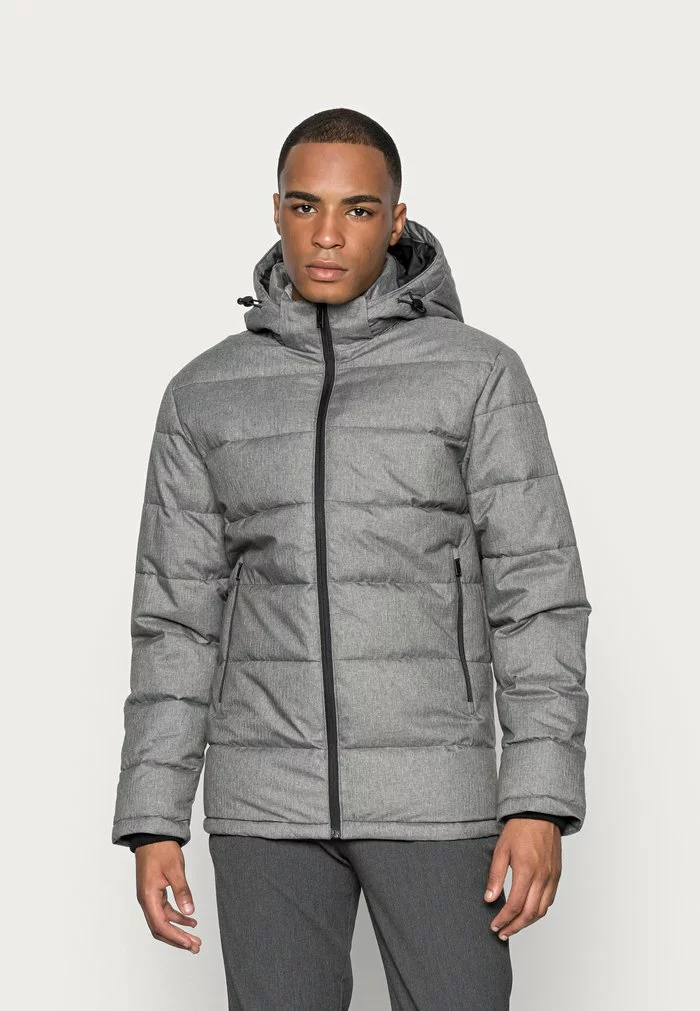 Selected Homme SLHBERGEN PUFFER - Veste D'hiver - Medium Grey Melange 1 Selected Homme SLHBERGEN PUFFER - Veste D'hiver - Medium Grey Melange