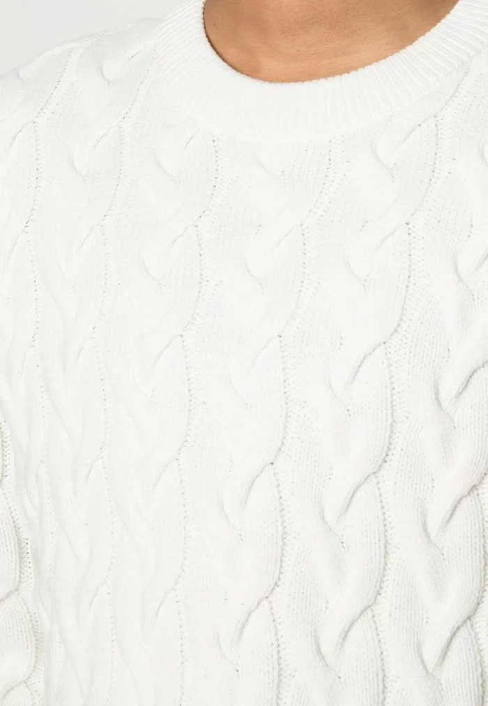 Selected Homme SLHRABI CABLE CREW NECK - Pullover - Jet Stream 5 Selected Homme SLHRABI CABLE CREW NECK - Pullover - Jet Stream – Image 5