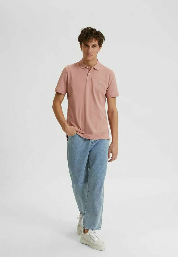 Selected Homme Polo - Ash Rose 2 Selected Homme Polo - Ash Rose – Image 2