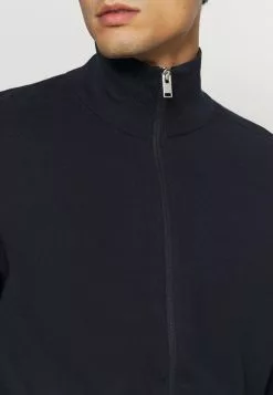 Selected Homme SLHBERG FULL ZIP CARDIGAN - Gilet - Navy Blazer -Selected Homme Soldes Boutique 35535cdde281422eb60907bbd6758360