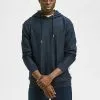 Selected Homme SLHRELAXCORK - Sweat à Capuche - Sky Captain