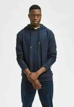 Selected Homme SLHRELAXCORK - Sweat à Capuche - Sky Captain