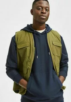 Selected Homme SLHRELAXCORK - Sweat à Capuche - Sky Captain -Selected Homme Soldes Boutique 36b757fcf25d4b85996cc90574edeffc