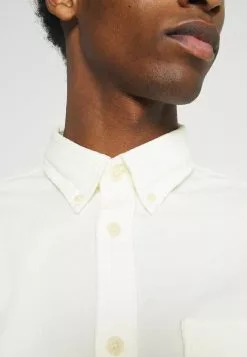 Selected Homme SLHSLIMOSCAR - Chemise - Egret -Selected Homme Soldes Boutique 378dd1a931fc43f98148f803152fc9b3