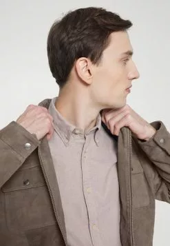 Selected Homme SLHICONIC - Veste En Cuir - Morel -Selected Homme Soldes Boutique 39769c7ed35f4f30b41c70350224b1cd