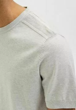 Selected Homme T-shirt Basique - Grey -Selected Homme Soldes Boutique 3980f204115d403e836433ab576028f4