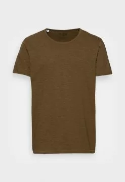 Selected Homme SLHMORGAN O NECK TEE - T-shirt Basique - Dark Olive -Selected Homme Soldes Boutique 39bb344443ce46ff848212ecfc548adc