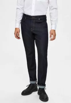 Selected Homme Jean Droit - Black Denim