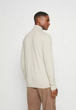 Selected Homme SLHBERG ROLL NECK - Pullover - Oatmeal Melange -Selected Homme Soldes Boutique 3a62e5105f6d43418538a2de1e890f78