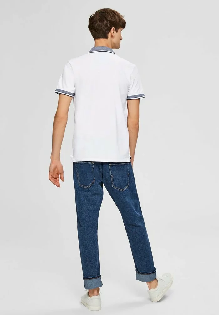 Selected Homme SLHTWIST - Polo - Bright White 3 Selected Homme SLHTWIST - Polo - Bright White – Image 3