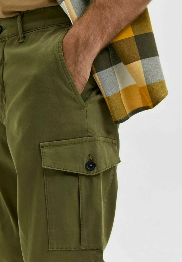 Selected Homme Pantalon Cargo - Winter Moss 5 Selected Homme Pantalon Cargo - Winter Moss – Image 5
