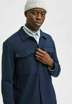 Selected Homme HYBRID - Veste Légère - Sky Captain -Selected Homme Soldes Boutique 3c28a2fddc1042e988ec38b1c54fa2f2