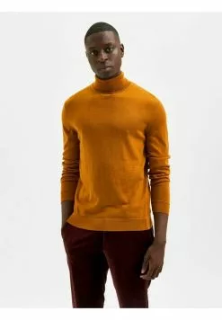 Selected Homme ROLLKRAGEN - Pullover - Cathay Spice